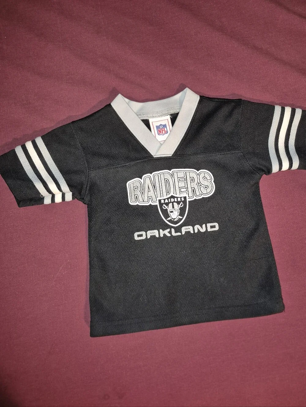 NFL Raiders Shirt/Jersey 12 mos